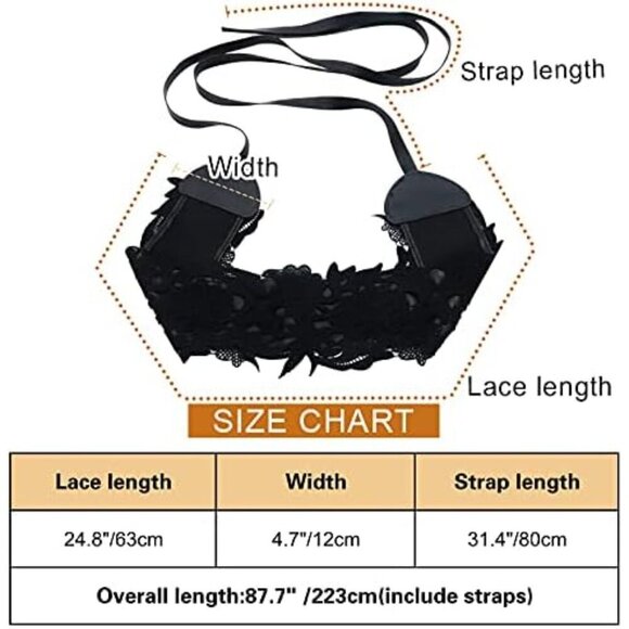 Womens Faux Leather Lace Wrap Belt Wide Boho Waist Band for Dresses and Outfits main image 5